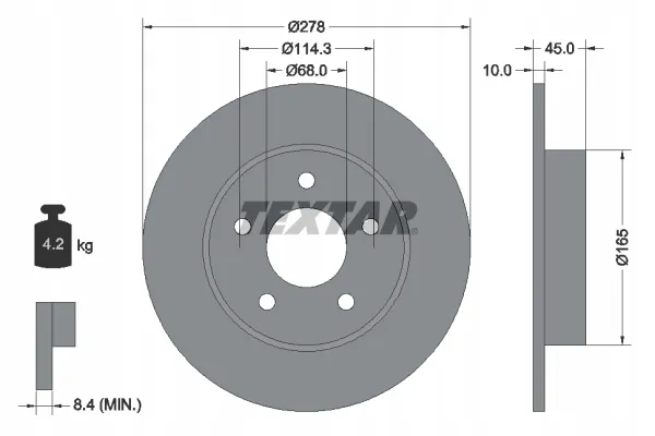 textar-92125703-tarcza-hamulcowa-stan-nowy