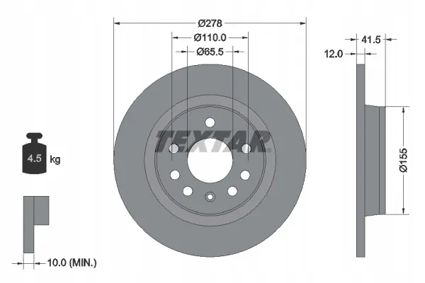 textar-92118503-tarcza-hamulcowa-stan-nowy