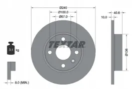 textar-92111003-tarcza-hamulcowa