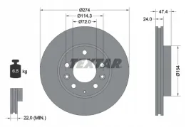 textar-92110400-tarcza-hamulcowa