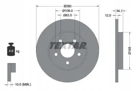 textar-92109703-tarcza-hamulcowa