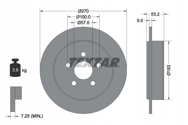 textar-92108600-tarcza-hamulcowa-producent-czesci-textar
