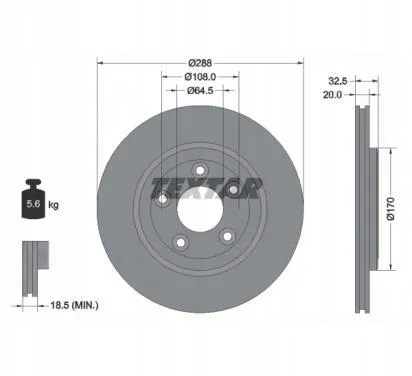 textar-92099100-tarcza-hamulcowa-numer-katalogowy-oryginalu-jaguar-jlm20802orjaguar-xr827087orjaguar-xr858129orjaguar-xr858224orlincoln-1r8z2c026aaorlincoln-xw4z2c026aa