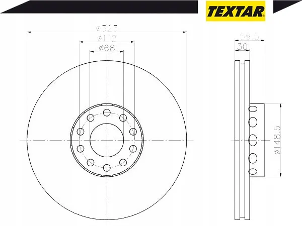 textar-92098305-tarcza-hamulcowa-jakosc-czesci-zgodnie-z-gvo-p-zamiennik-o-jakosci-porownywalnej-do-oryginalu