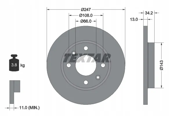 textar-92092803-tarcza-hamulcowa-stan-nowy