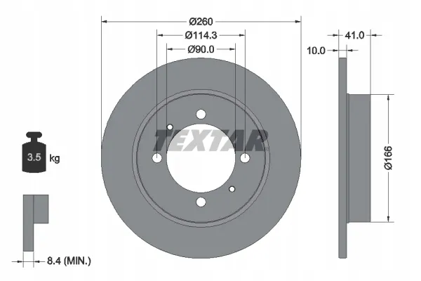 textar-92083003-tarcza-hamulcowa-stan-nowy