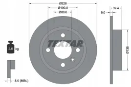 textar-92082800-tarcza-hamulcowa