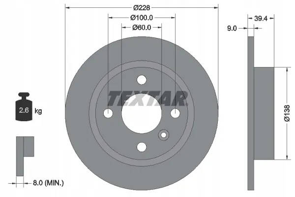 textar-92082800-tarcza-hamulcowa-stan-nowy