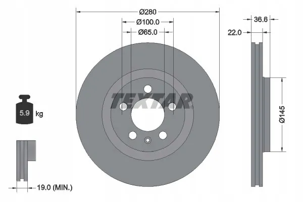 textar-92082305-tarcza-hamulcowa-stan-nowy