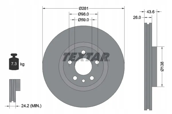 textar-92074003-tarcza-hamulcowa-stan-nowy