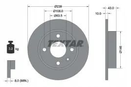 textar-92050900-tarcza-hamulcowa