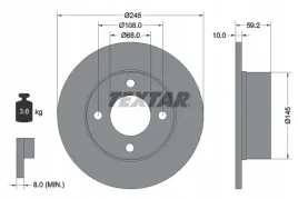 textar-92026100-tarcza-hamulcowa