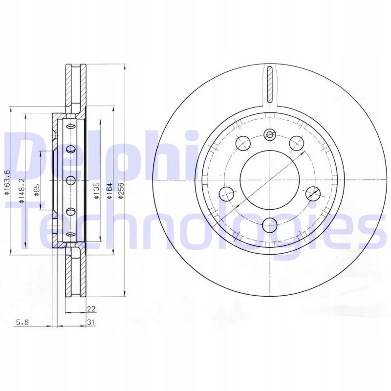 delphi-bg3611-tarcza-hamulcowa-stan-nowy