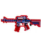 minecraft-karabin-pixel-czerwony-stan-nowy