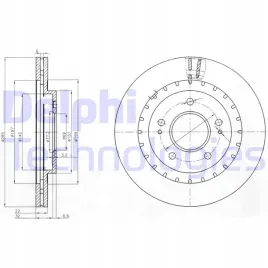 delphi-bg3814-tarcza-hamulcowa