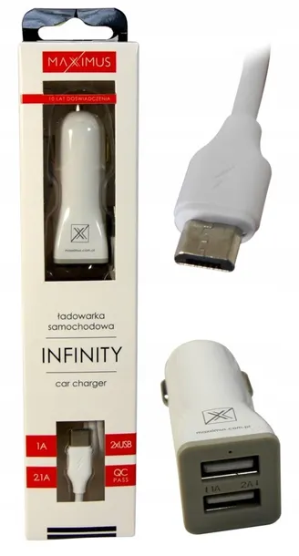 ladowarka-samochodowa-2usb-kabel-microusb-infinity