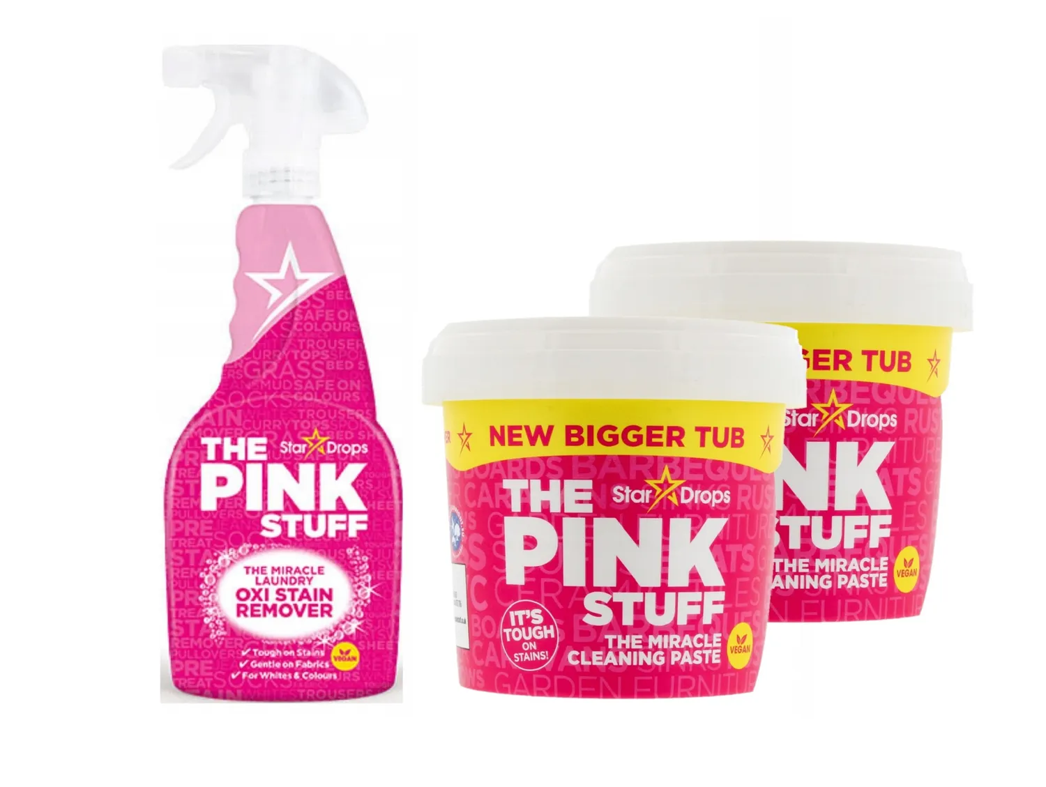 Zestaw do czyszczenia THE PINK STUFF Uniwersalny Pasta+Płyny - The Pink  Stuff