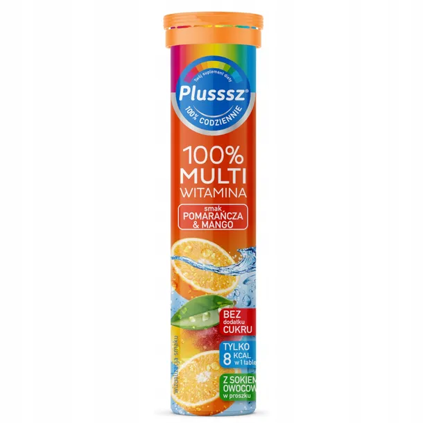 plusssz-100percent-multiwitamina-pomarancza-mango-20-tab