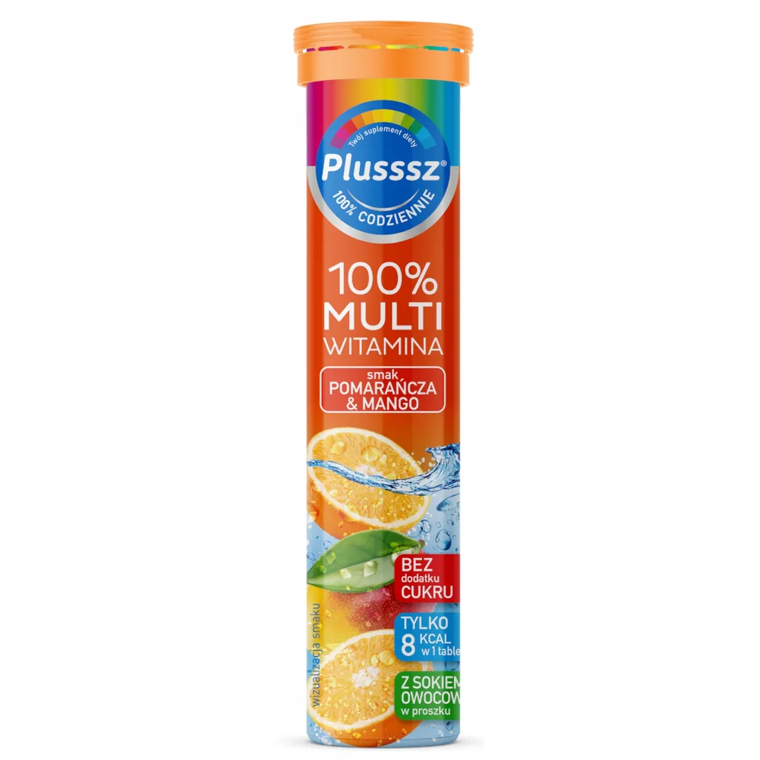 plusssz-100percent-multiwitamina-pomarancza-mango-20-tab