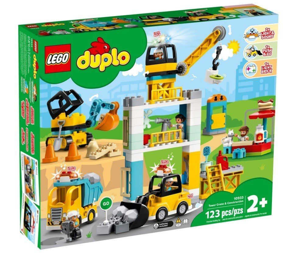 Budowle Z Lego Duplo Instrukcje LEGO Klocki DUPLO Żuraw wieżowy i budowa - ERLI.pl