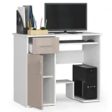 biurko-komputerowe-jay-90cm-biale-cappuccino-wysokosc-przestrzeni-na-nogi-61-cm
