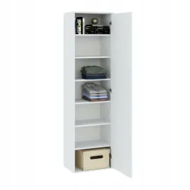 szafa-jednodrzwiowa-biala-z-polkami-50-cm