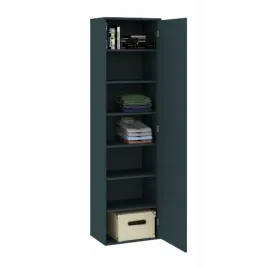 szafa-jednodrzwiowa-antracyt-z-polkami-50-cm