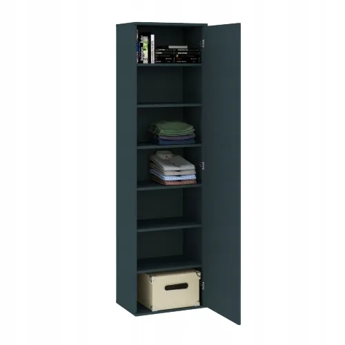 szafa-jednodrzwiowa-antracyt-z-polkami-50-cm