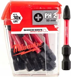 bit-shockwave-bity-cd-ph2-50mm-10szt-milwaukee