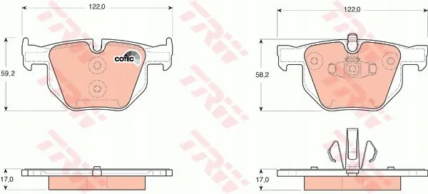 trw-klocki-hamulcowe-tyl-bmw-3-e90-e91-e92-x1-e84-stan-nowy
