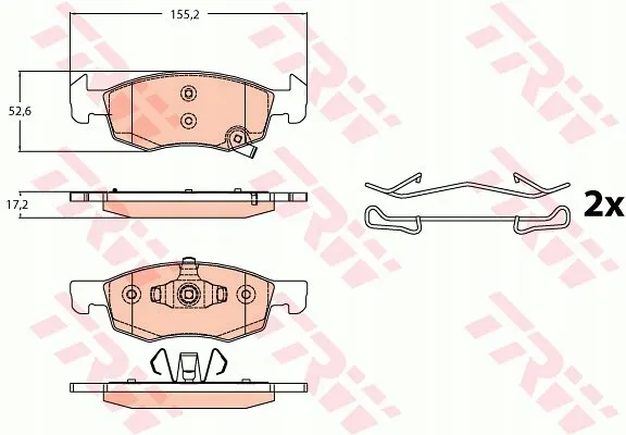 trw-klocki-hamulcowe-opel-corsa-e-stan-nowy