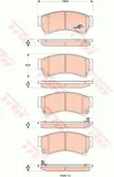 trw-klocki-hamulcowe-mazda-6-stan-nowy