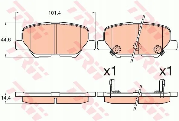 trw-klocki-hamulcowe-mazda-6-stan-nowy