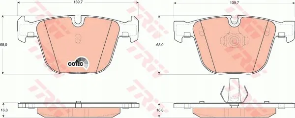 trw-klocki-hamulcowe-tyl-bmw-3-e90-5-e60-7-e65-stan-nowy