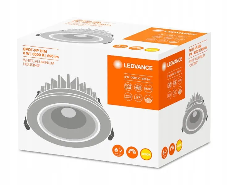 oprawa-led-spot-fix-8w-3000k-ledvance-sciemnialna-stan-nowy