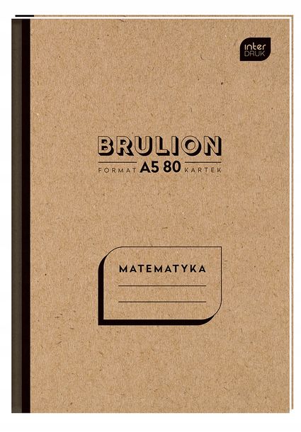 Фото - Зошит ZESZYT BRULION TEMATYCZNY A5 80 kartek MATEMATYKA