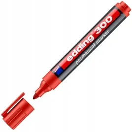 marker-permanentny-edding-300-czerwony-okragly