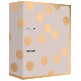 segregator-dzwigniowy-a4-75mm-satin-gold-dots-z-dzwignia-na-zatrzask