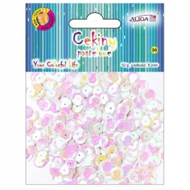 cekiny-hologramowe-dekoracyjne-8mm-10g-biale-blyszczace