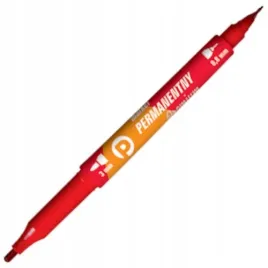 marker-niezmywalny-czerwony-dwie-koncowki-km501-c2-pisak-mazak-flamaster