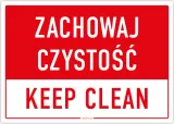 zachowaj-czystosc-keep-clean-tabliczka