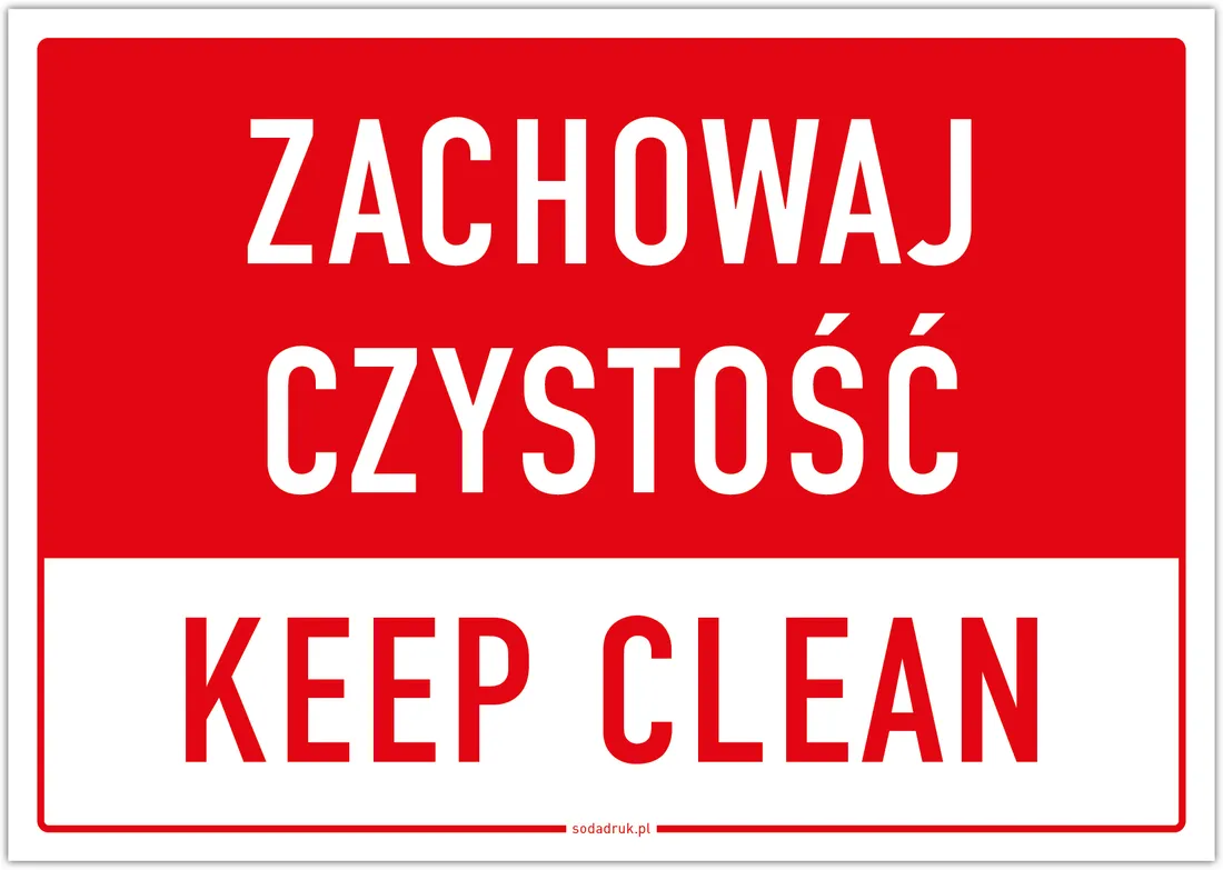 zachowaj-czystosc-keep-clean-tabliczka