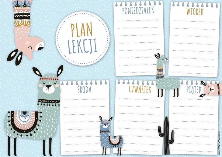 plan-lekcji-lamy-5szt
