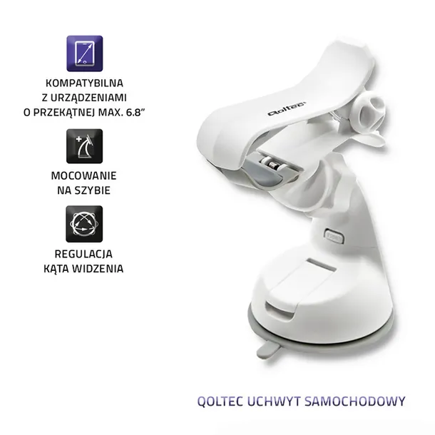 qoltec-uchwyt-samochodowy-max-6-8-stan-nowy