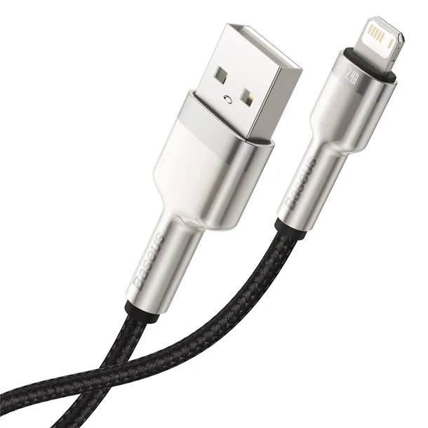 kabel-usb-do-lightning-baseus-cafule-2-4a-2m-czarny-stan-nowy