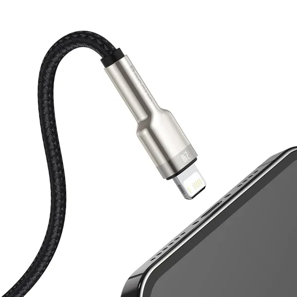 kabel-usb-do-lightning-baseus-cafule-2-4a-2m-czarny-stan-nowy