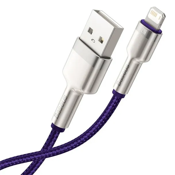 kabel-usb-do-lightning-baseus-cafule-2-4a-2m-fioletowy-stan-nowy