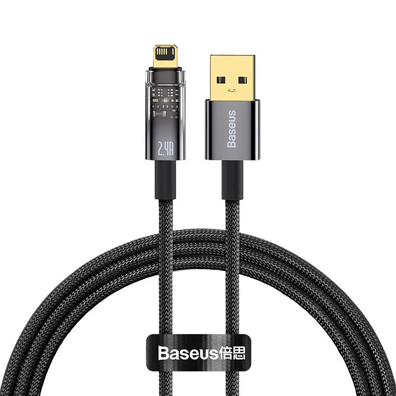 kabel-usb-do-lightning-baseus-explorer-2-4a-1m-czarny-stan-nowy