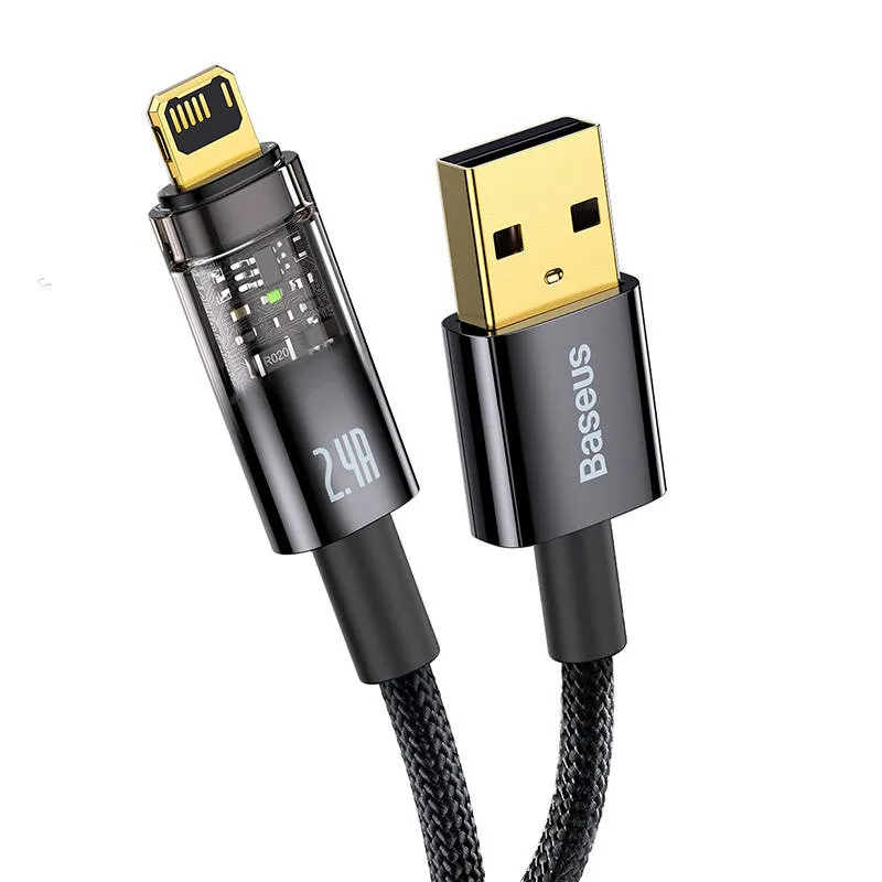 kabel-usb-do-lightning-baseus-explorer-2-4a-1m-czarny