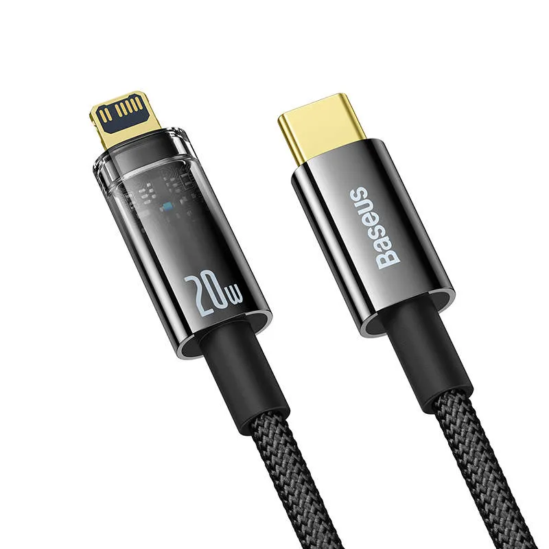 kabel-usb-c-do-lightning-baseus-explorer-20w-1m-czarny